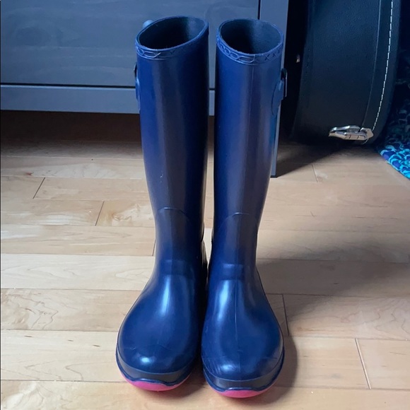 Navy blue rain boots - Picture 4 of 7